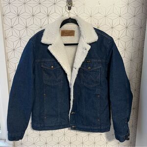 Wrangler Western Jean Sherpa Jacket Vintage